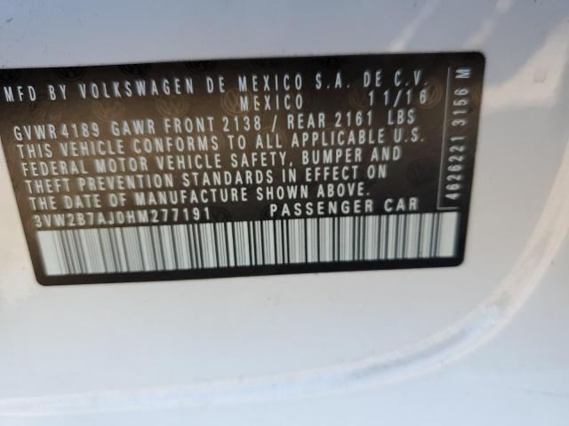 2017 VOLKSWAGEN JETTA S - 3VW2B7AJ0HM277191