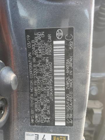 2019 TOYOTA PRIUS PRIM - JTDKARFP5K3116682
