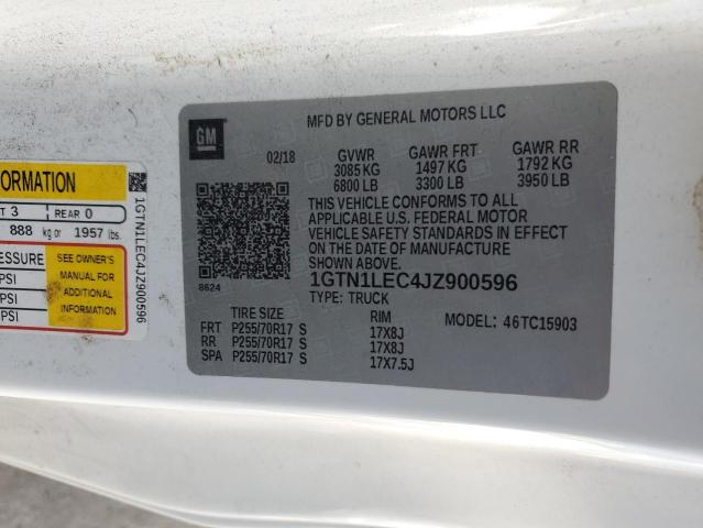 2018 GMC SIERRA C15 - 1GTN1LEC4JZ900596