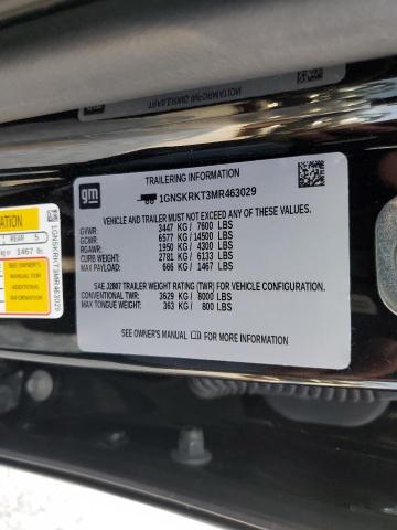 2021 CHEVROLET TAHOE K150 - 1GNSKRKT3MR463029