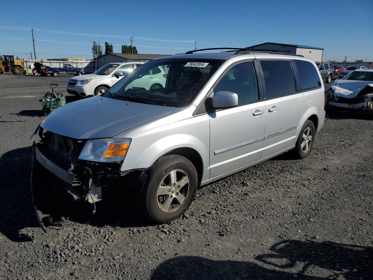 DODGE GRAND CARA 2009 silver  gas 2D8HN54179R662215 photo #1