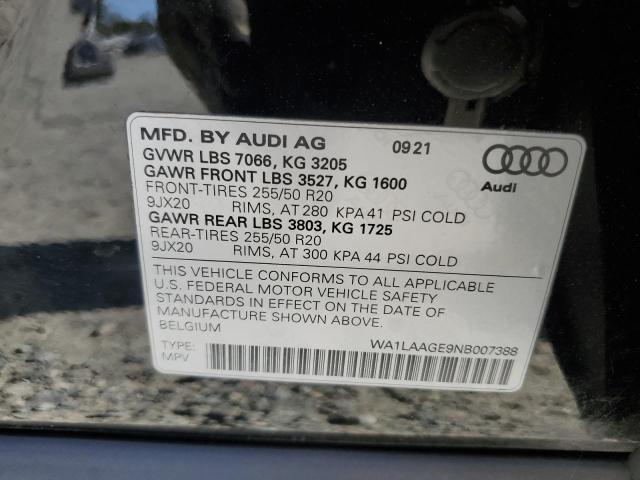 VIN WA1LAAGE9NB007388 2022 AUDI E-TRON no.13