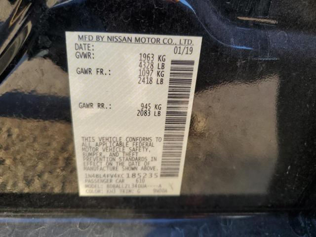 2019 NISSAN ALTIMA PLA - 1N4BL4FV4KC185235