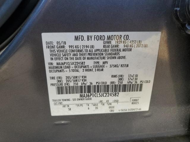 2018 FORD ECOSPORT S - MAJ6P1CL5JC224582
