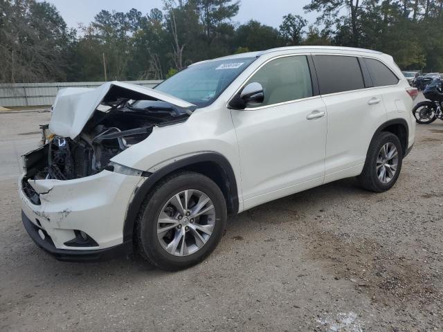 TOYOTA HIGHLANDER 2015 white  gas 5TDKKRFH3FS112754 photo #1