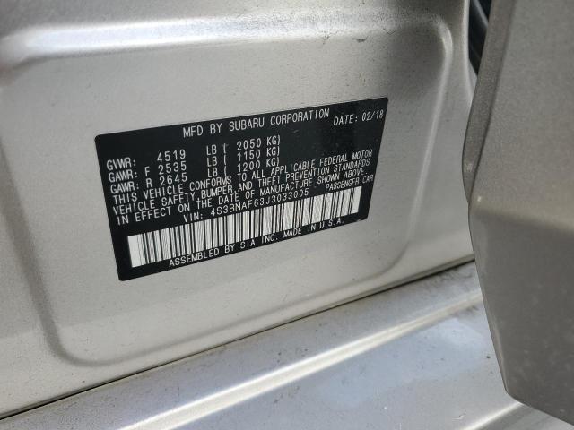 2018 SUBARU LEGACY 2.5 - 4S3BNAF63J3033005