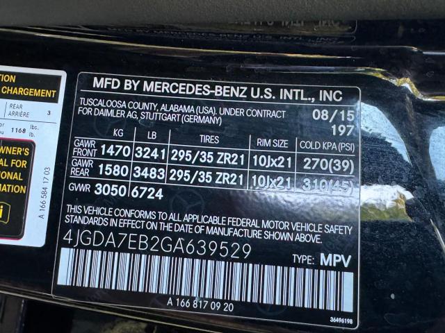 2016 MERCEDES-BENZ GLE 63 AMG - 4JGDA7EB2GA639529
