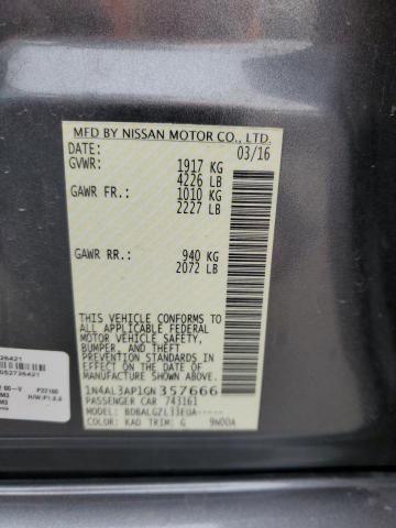 2016 NISSAN ALTIMA 2.5 - 1N4AL3AP1GN357666