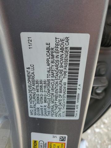 2022 HONDA ACCORD SPO - 1HGCV1F37NA004149