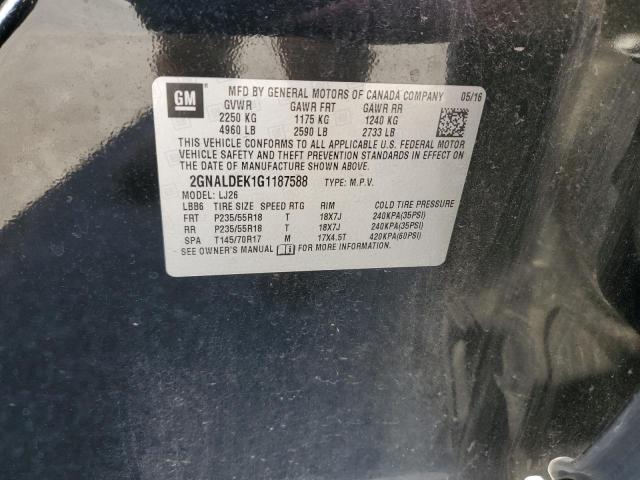 2016 CHEVROLET EQUINOX LT - 2GNALDEK1G1187588