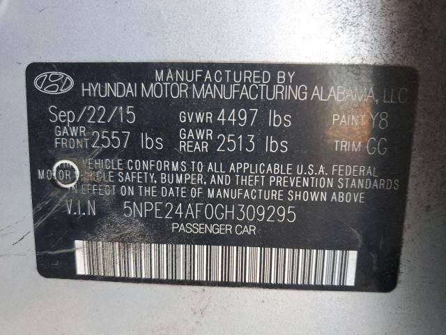2016 HYUNDAI SONATA SE - 5NPE24AF0GH309295