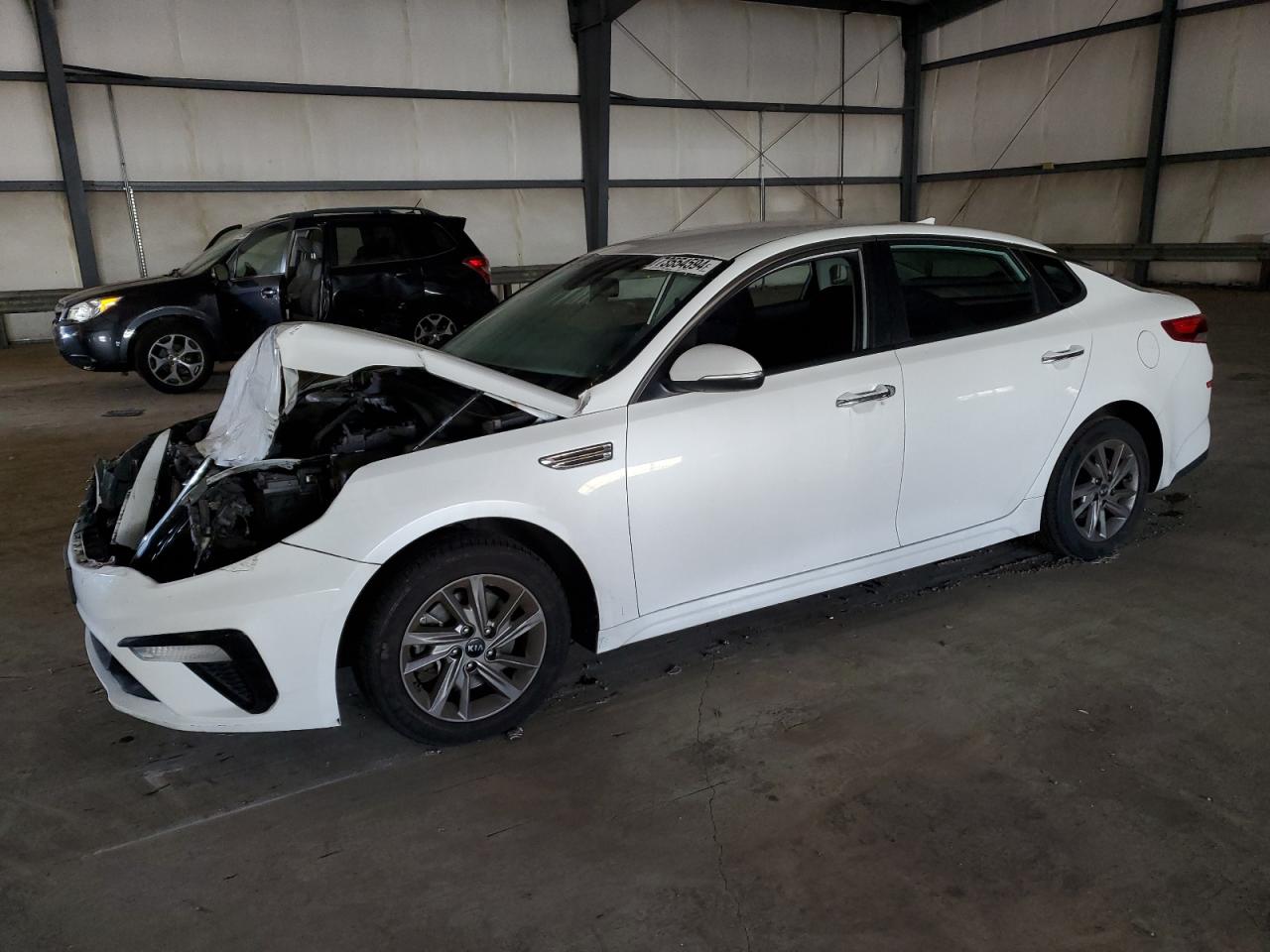 KIA OPTIMA LX 2019 white  gas 5XXGT4L39KG357679 photo #1