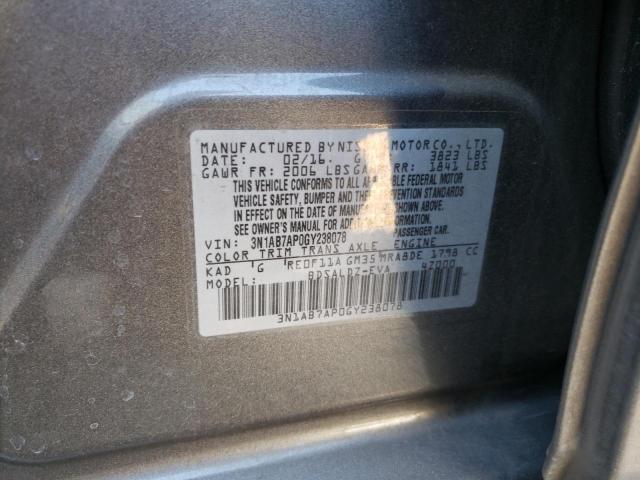 VIN 3N1AB7AP0GY238078 2016 Nissan Sentra, S no.12