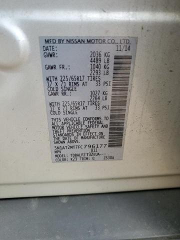 2015 NISSAN ROGUE S - 5N1AT2MT7FC796177