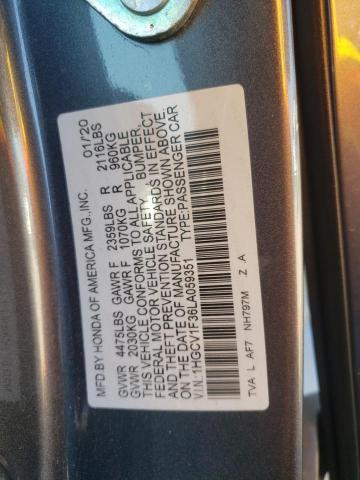 2020 HONDA ACCORD SPO - 1HGCV1F36LA059351
