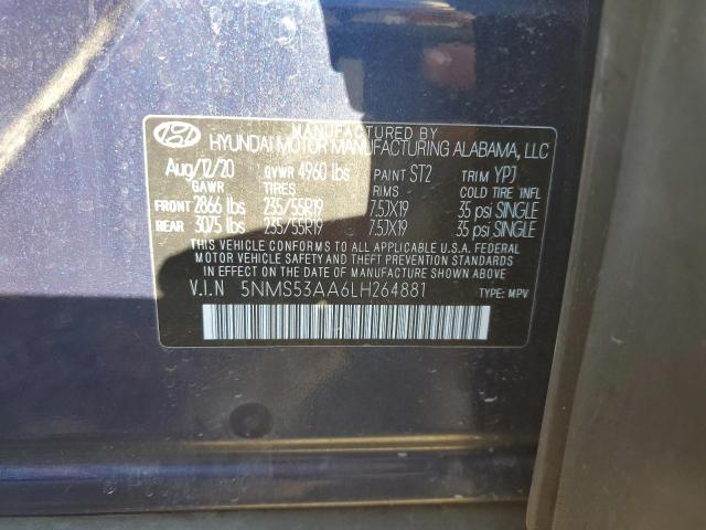 2020 HYUNDAI SANTA FE L - 5NMS53AA6LH264881