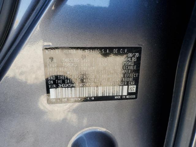 2020 HONDA FIT LX - 3HGGK5H42LM724725