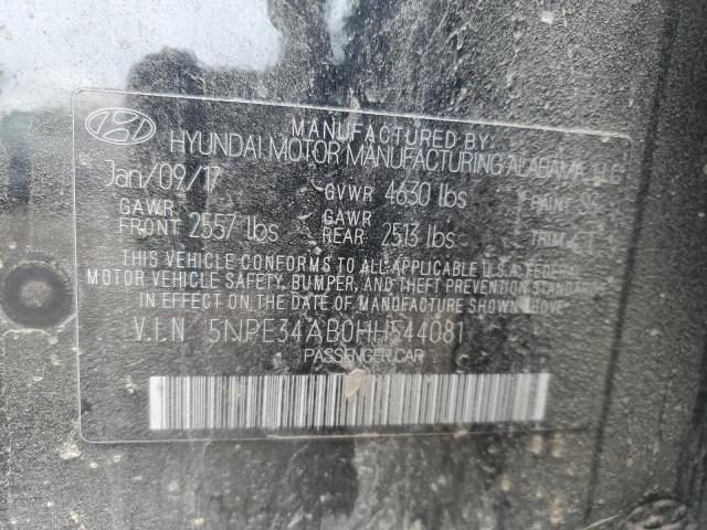 2017 HYUNDAI SONATA SPO - 5NPE34AB0HH544081