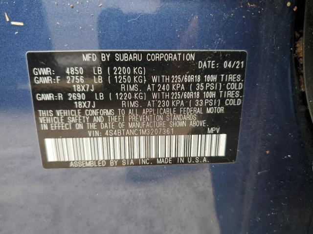 2021 SUBARU OUTBACK LI - 4S4BTANC1M3207361