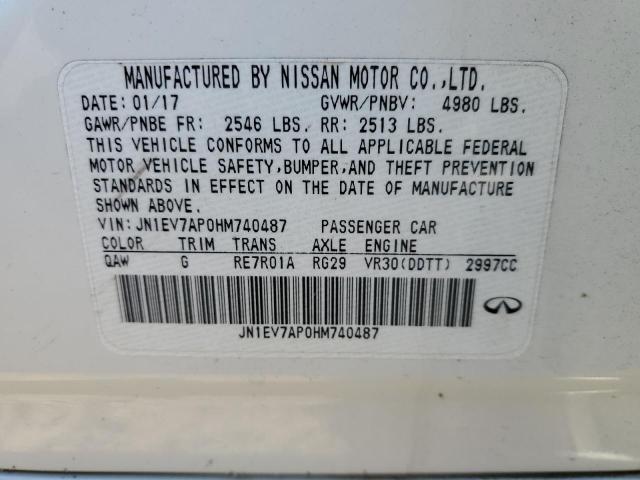2017 INFINITI Q50 PREMIU - JN1EV7AP0HM740487