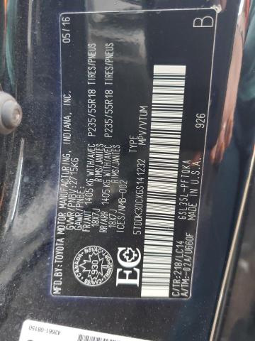 2016 TOYOTA SIENNA XLE - 5TDDK3DCXGS141232