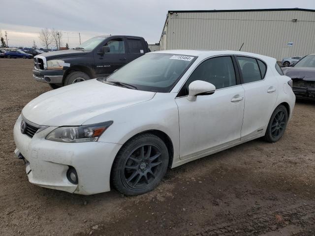 LEXUS CT 200 2013 white hatchbac hybrid engine JTHKD5BH8D2139895 photo #1