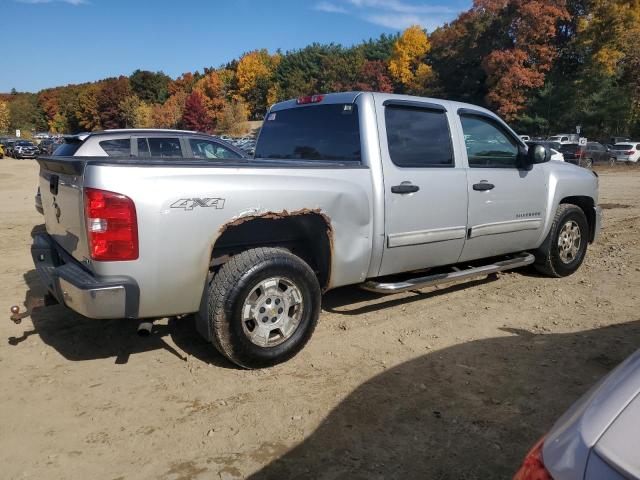 CHEVROLET SILVERADO 2010 silver crew pic flexible fuel 3GCRKSE38AG160303 photo #4