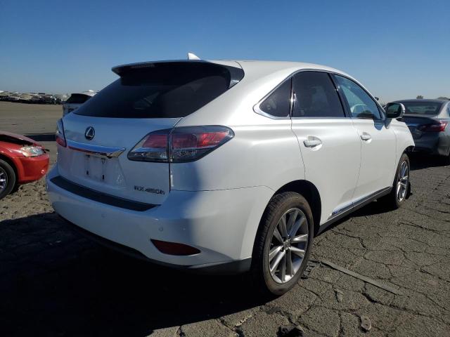 LEXUS RX 450H 2014 white  hybrid engine JTJZB1BA3E2414296 photo #4