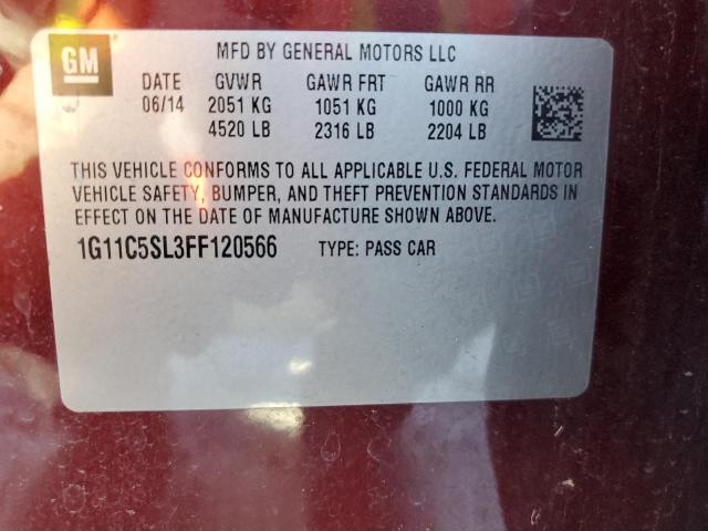 2015 CHEVROLET MALIBU 1LT - 1G11C5SL3FF120566