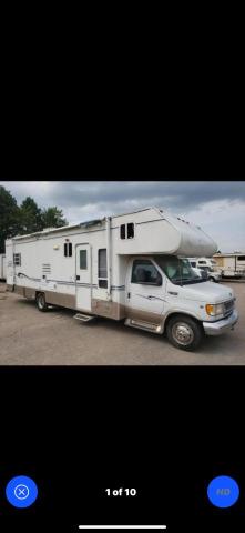 FORD ECONOLINE 2001 white  gas 1FDXE45S21HB55522 photo #1