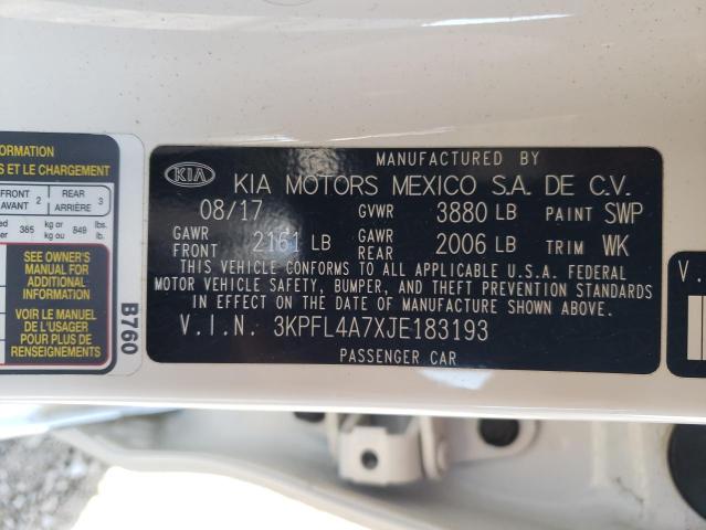 2018 KIA FORTE LX - 3KPFL4A7XJE183193