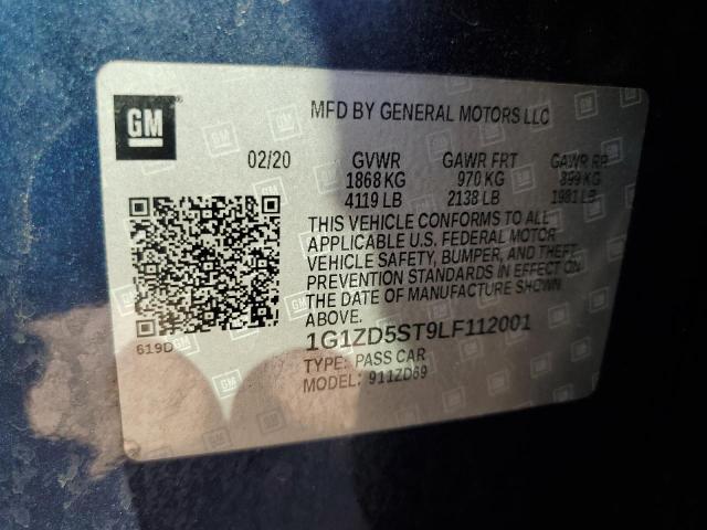 2020 CHEVROLET MALIBU LT - 1G1ZD5ST9LF112001