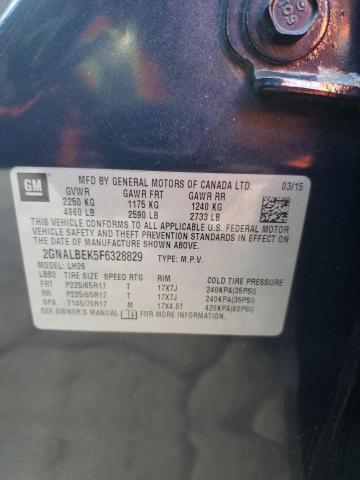 2015 CHEVROLET EQUINOX LT - 2GNALBEK5F6328829