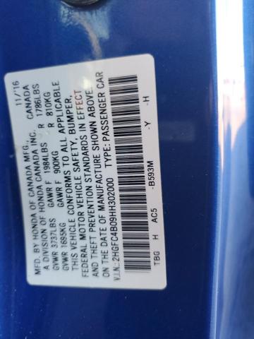 2017 HONDA CIVIC LX - 2HGFC4B09HH302000