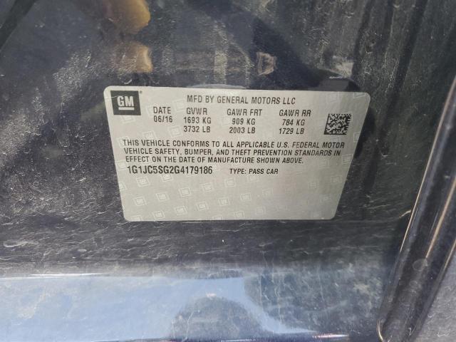 2016 CHEVROLET SONIC LT - 1G1JC5SG2G4179186