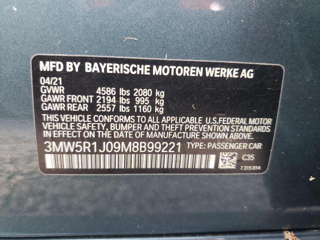 2021 BMW 330I - 3MW5R1J09M8B99221