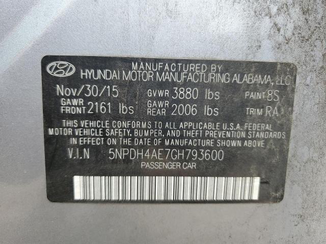 2016 HYUNDAI ELANTRA SE - 5NPDH4AE7GH793600