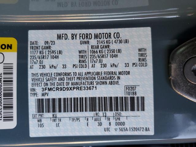 2023 FORD BRONCO SPO - 3FMCR9D9XPRE33671