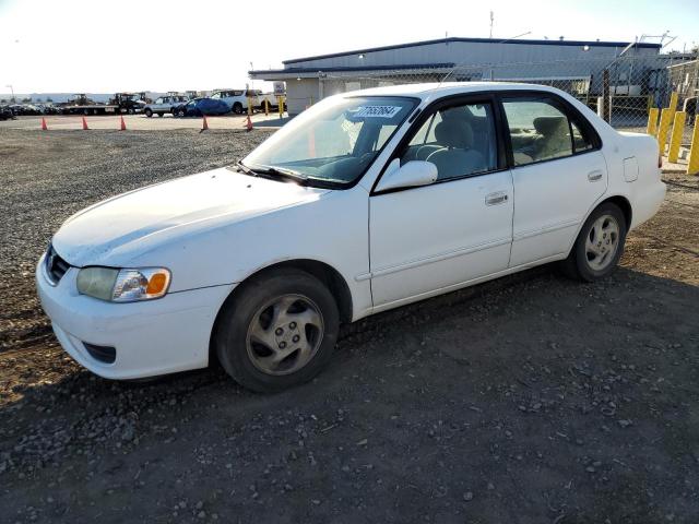 TOYOTA COROLLA CE 2002 white  gas 1NXBR12E92Z648747 photo #1