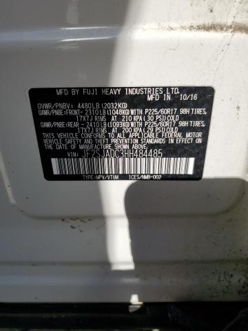 2017 SUBARU FORESTER 2 - JF2SJADC3HH484485