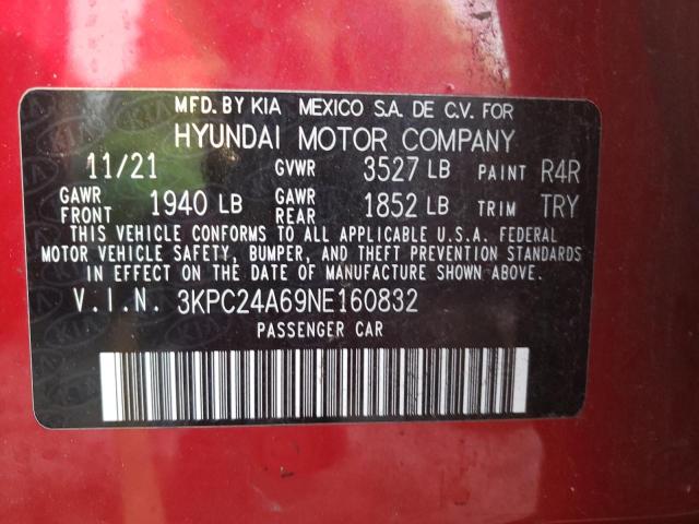 2022 HYUNDAI ACCENT SE - 3KPC24A69NE160832
