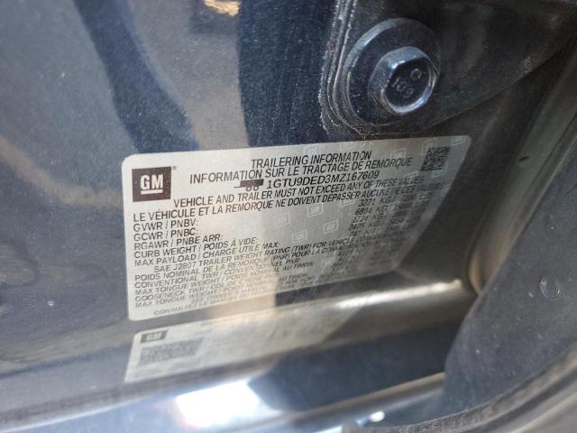 2021 GMC SIERRA K15 - 1GTU9DED3MZ167609