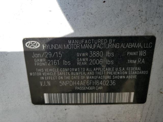 2015 HYUNDAI ELANTRA SE - 5NPDH4AE6FH640236
