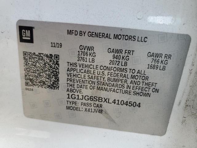 VIN 1G1JG6SBXL4104504 2020 CHEVROLET SONIC no.12