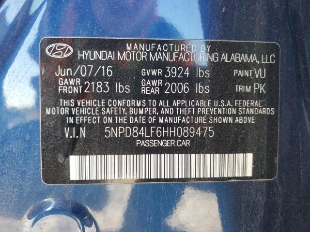 2017 HYUNDAI ELANTRA SE - 5NPD84LF6HH089475