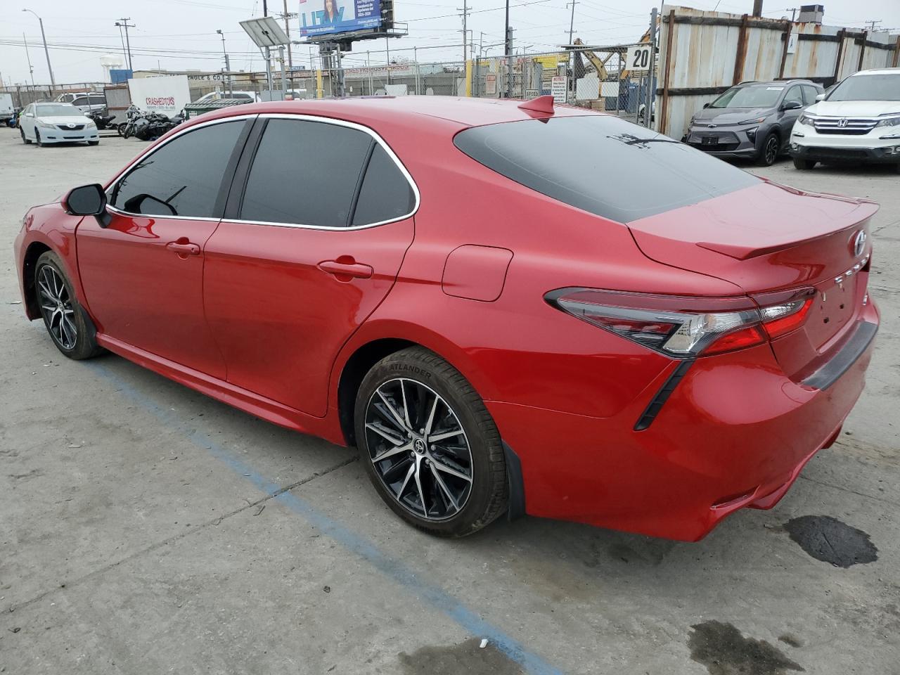 TOYOTA CAMRY SE 2022 red  Gasoline 4T1G11AK9NU041367 photo #3