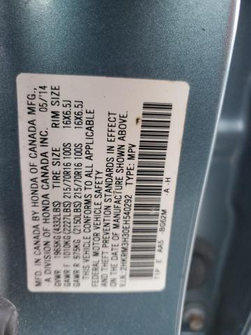 VIN 2HKRM3H30EH540292 2014 Honda CR-V, LX no.14