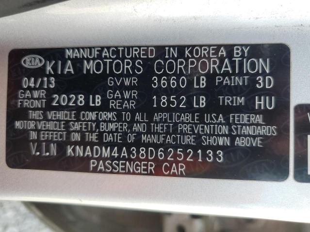 VIN KNADM4A38D6252133 2013 KIA Rio, LX no.12