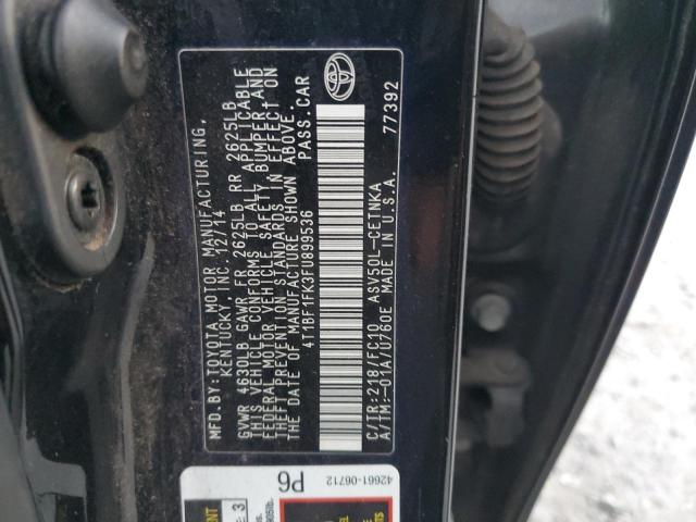 2015 TOYOTA CAMRY LE - 4T1BF1FK3FU899536