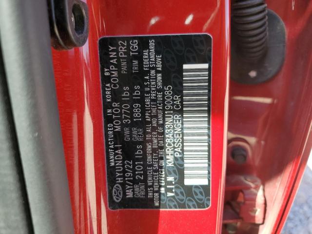 2022 HYUNDAI VENUE SEL - KMHRC8A33NU190085